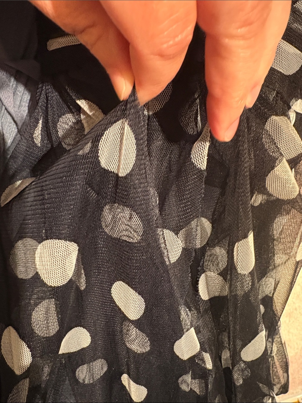 FLAWED - READ Lauren Ralph Lauren Polka Dot Tulle Maxi Dress - Picture 11 of 11